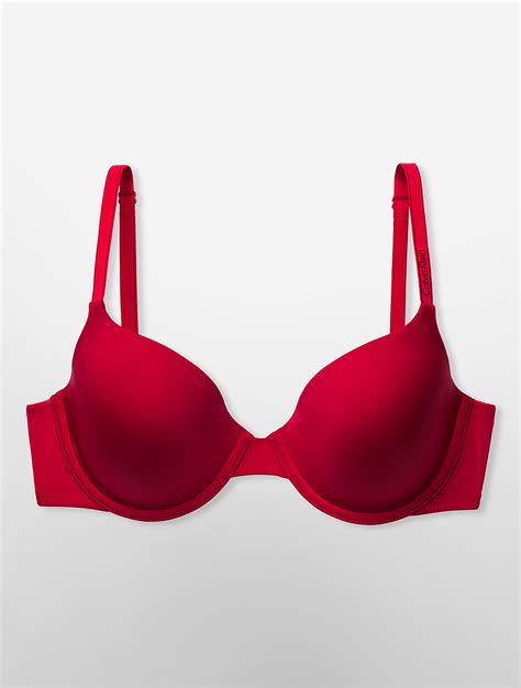 Designed with a full coverage contour and underwire support, this <strong>invisibles lightly lined t-shirt bra</strong> is crafted from smooth microfiber stretch with a seamless finish. . Calvin klein t shirt bra